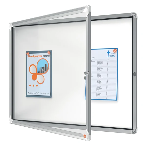 NOBO - 1902559 - Bacheca per interni - fondo magnetico bianco - 8 fogli A4 - orizzontale - Nobo - 57612 - Conf. da 1 Pz.