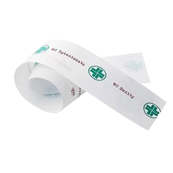 Leone - W5201 - Strisce garanzia per WC - carta - bianco-verde - Leone - conf. 1000 pezzi - 102980 - Conf. da 1 Pz.