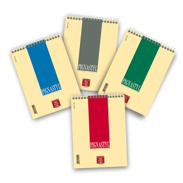PIGNA - 02156271R - Blocco Pignastyl spiralato - A5 - 150 x 210mm - 80gr - 60 fogli - 1 rigo - Pigna - 57224 - Conf. da 10 Pz.