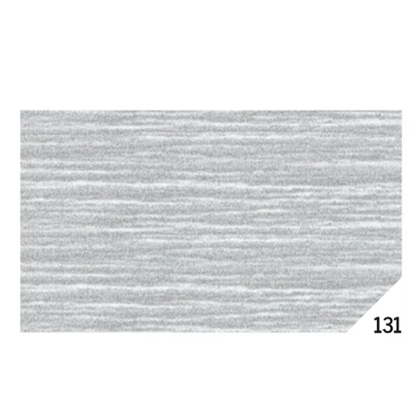 REX SADOCH - KM3X4-131 - Carta crespa - 50 x 150 cm - 80 gr - argento metal 131 - Rex Sadoch - conf.10 rotoli - 46566 - Conf. da 1 Pz.