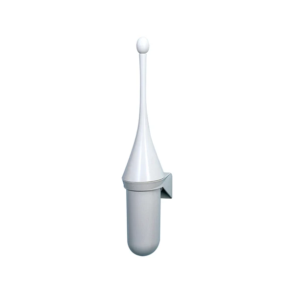 MAR PLAST - A65801 - Portascopino per bagno - da parete - ABS - 7,2x15x48 cm - bianco - Mar Plast - 67408 - Conf. da 1 Pz.