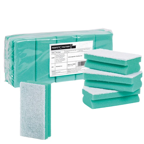 PerfettoFactory - 0220A - Spugna Pro Color - verde - PerfettoFactory - conf. 10 pezzi - 89417 - Conf. da 1 Pz.