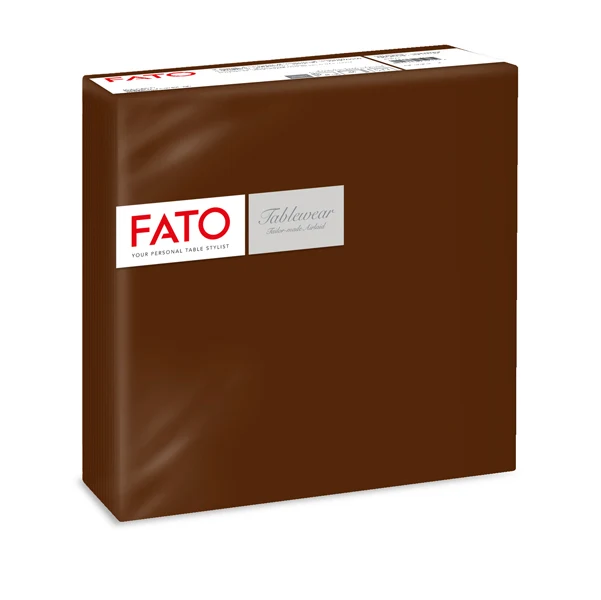 FATO - 88404901 - Tovagliolo linea AirLaid - carta - 40 x 40 cm - cacao - Fato - conf. 50 pezzi - 91358 - Conf. da 1 Pz.