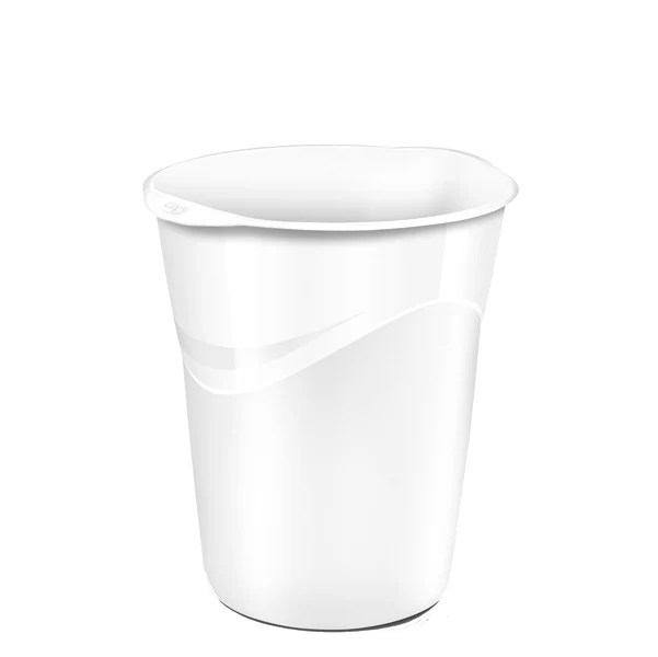 CEP - 1002800021 - Cestino Gloss - altezza 33,4 cm - diametro 30,5 cm - 14 L - bianco artico - CEP - 68821 - Conf. da 1 Pz.
