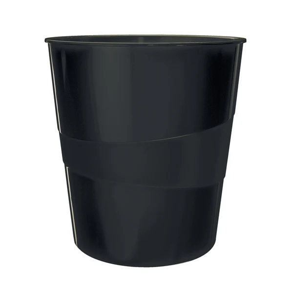 LEITZ - 53280095 - Cestino gettacarte Leitz Recycle - altezza 32,4 cm - diametro 29 cm - 15 L - nero - Leitz - 101797 - Conf. da 1 Pz.