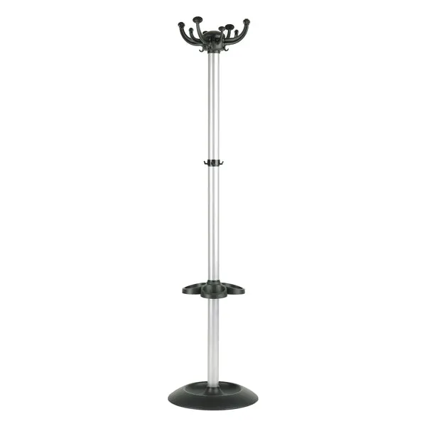 Unisit - APUJOL-G - Appendiabiti Jolly - con portaombrelli - 8 posti - 168 x 40 cm - nero-grigio - Unisit - 58092 - Conf. da 1 Pz.