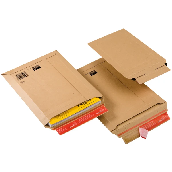 COLOMPAC - CP010.08 - Busta a sacco CP 010 in cartone - adesivo permanente - formato A3 (340 x 500 mm) - altezza massima 50 mm - avana - ColomPac - 56507 - Conf. da 20 Pz.