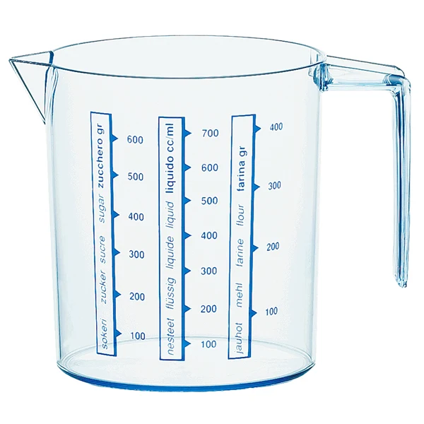 No Brand - 8185500 - Brocca graduata - 0,75 L - trasparente - 100396 - Conf. da 1 Pz.