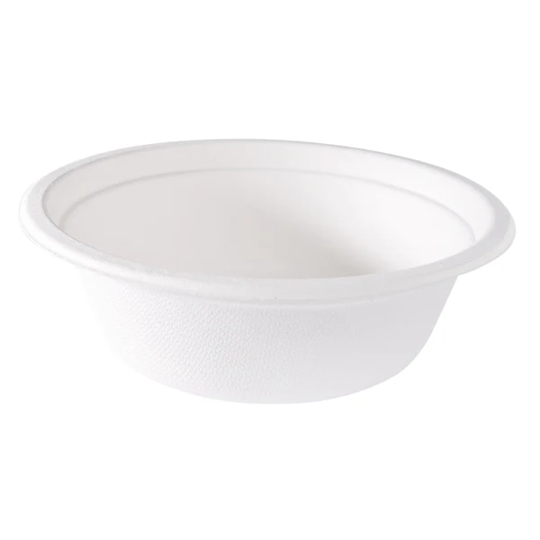 Signor Bio - BBC001BIO50B - Coppetta monouso - per dessert - rotondo - diametro 13,5 cm - 390 ml - canna da zucchero - bianco - Signor Bio - conf. 50 pezzi - 96717 - Conf. da 1 Pz.