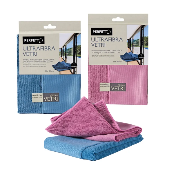 PERFETTO - 0319A - Panno Ultrafibra Vetri - microfibra - 40x40 cm - Perfetto - 79649 - Conf. da 1 Pz.