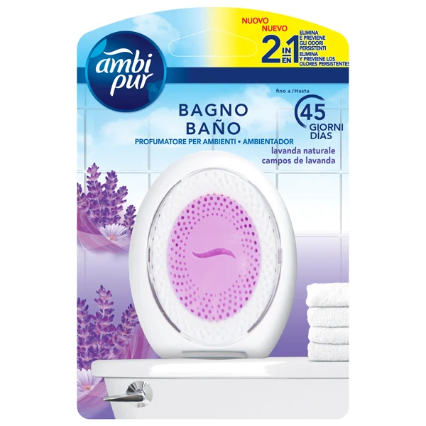 AMBIPUR - AH105 - Profumatore per bagno - lavanda - Ambipur - 96210 - Conf. da 1 Pz.
