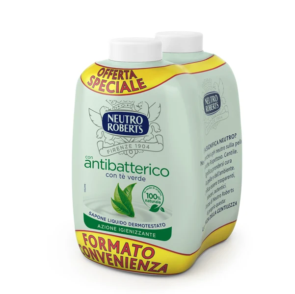 NEUTRO ROBERTS - R908765 - Ricarica bis sapone liquido Antibatterico - 400 ml - Neutro Roberts - 91545 - Conf. da 1 Pz.
