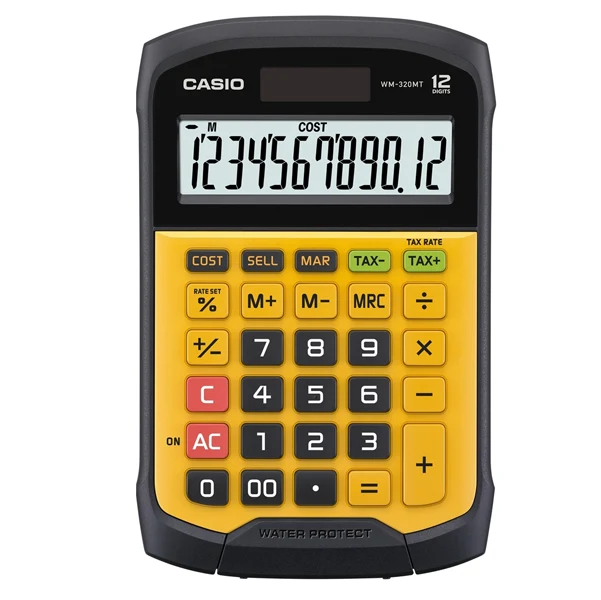 CASIO - WM-320MT-W-EC - Calcolatrice da tavolo WM-320MT - 12 cifre - waterproof - Casio - 77555 - Conf. da 1 Pz.