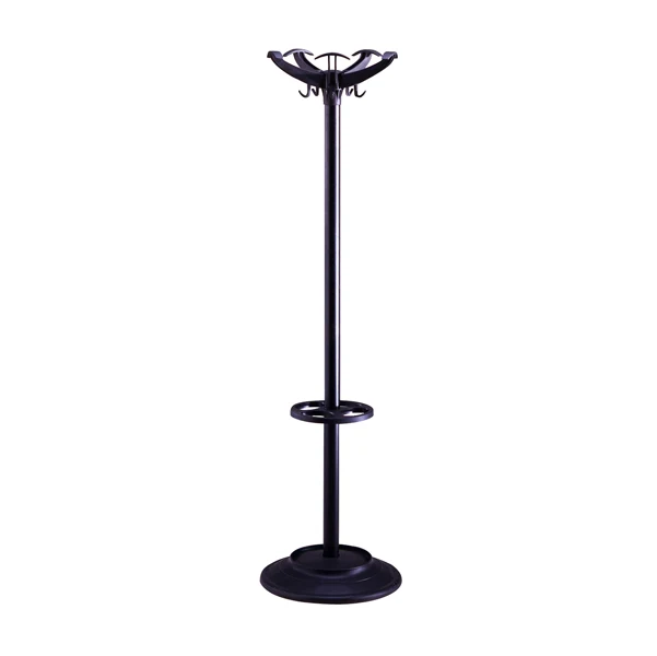 Unisit - APUEL-N - Appendiabiti - con portaombrelli - 5 posti - 168 x 46 cm - nero - Unisit - 58093 - Conf. da 1 Pz.