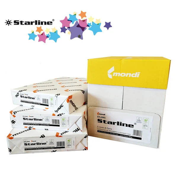 STARLINE - STL2003 MINIPALLET - Carta bianca Starline in mini pallet - A4 - 80 gr - bianco - Starline - risma 500 fogli - ordine max 1 mini pallet da 50 risme - STL2003 - Conf. da 1 Pz.