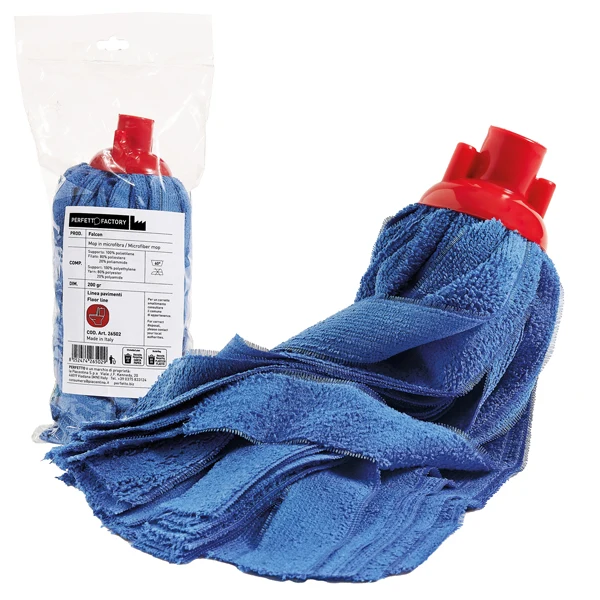 PerfettoFactory - 26502 - Mop Falcon - 200 gr - microfibra - rosso - PerfettoFactory - 99707 - Conf. da 1 Pz.