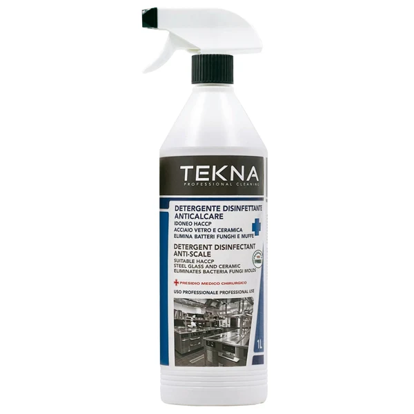 Tekna - K010 - Detergente disinfettante anticalcare - senza profumo - 1 lt - Tekna - 95917 - Conf. da 1 Pz.