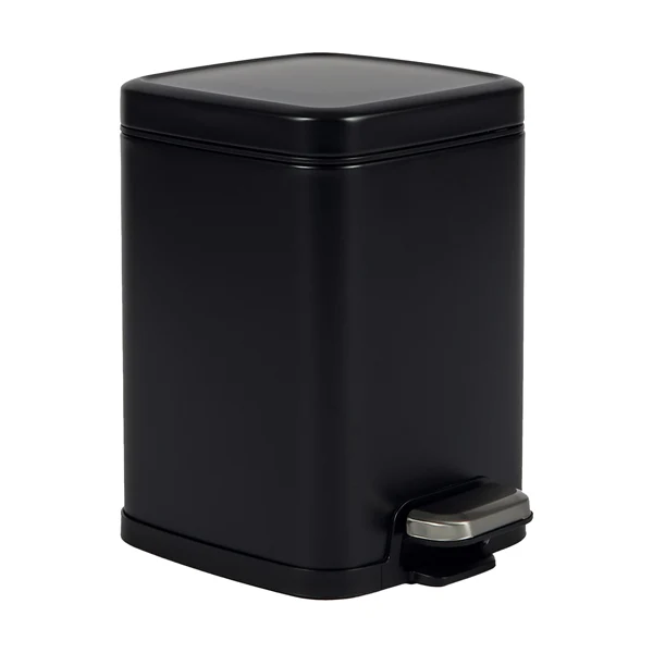 PERFETTO - 28151 - Bidone Pico - con pedale e vaschetta - 4 L - nero satinato - Perfetto - 103033 - Conf. da 1 Pz.
