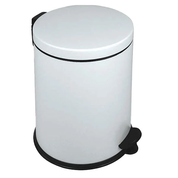 Medial - 913121 - Pattumiera a pedale New Bin Basic - 12 L - metallo verniciato - bianco - Medial - 99695 - Conf. da 1 Pz.