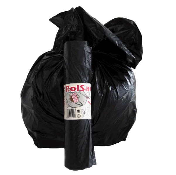 Rolsac - 10260 - Sacchi - 55 x 70 cm - 38 L - 19 micron - MDPE-HDPE - nero - Rolsac - conf. 30 pezzi - 89607 - Conf. da 1 Pz.