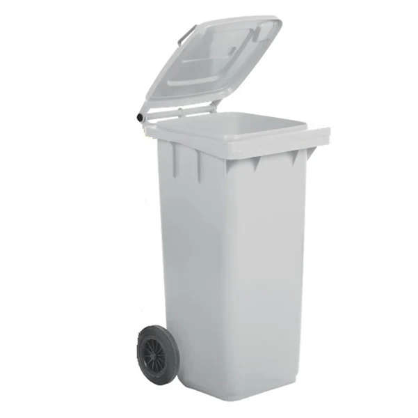 Mobil Plastic - 1-240-5-BIL - Bidone carrellato - 58x73x107 cm - 240 L - bianco - Mobil Plastic - 86726 - Conf. da 1 Pz.
