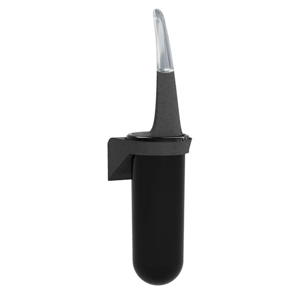 MAR PLAST - A92901PO - Portascopino da parete Skin - 38,6 x 11,3 x 9,3 cm - pietra-nero - Mar Plast - 96777 - Conf. da 1 Pz.