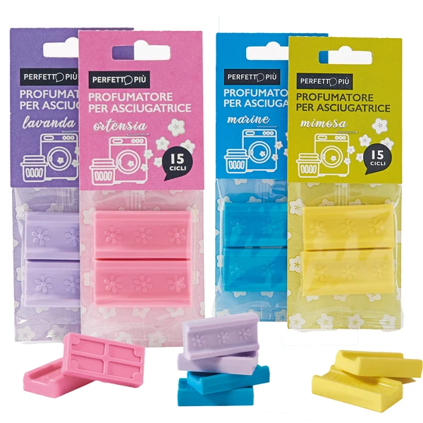 PERFETTO - 16914 - Profumatore tab per asciugatrice - profumazioni assortite - Perfetto - conf. 2 pezzi - 99964 - Conf. da 1 Pz.