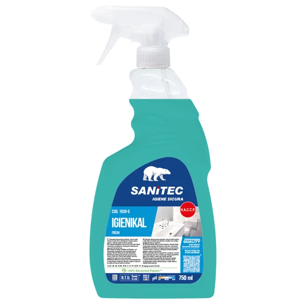 Sanitec - 1930-S - Detergente disincrostante Igienikal - trigger 750 ml - balsamico - Sanitec - 99582 - Conf. da 1 Pz.