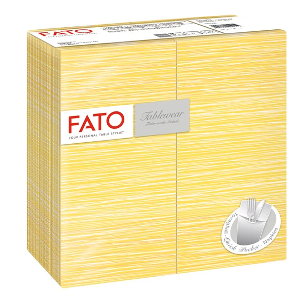 FATO - 88471000 - Busta portaposate - linea Millerighe - 40 x 40 cm - mimosa - Fato - conf. 40 pezzi - 99189 - Conf. da 1 Pz.