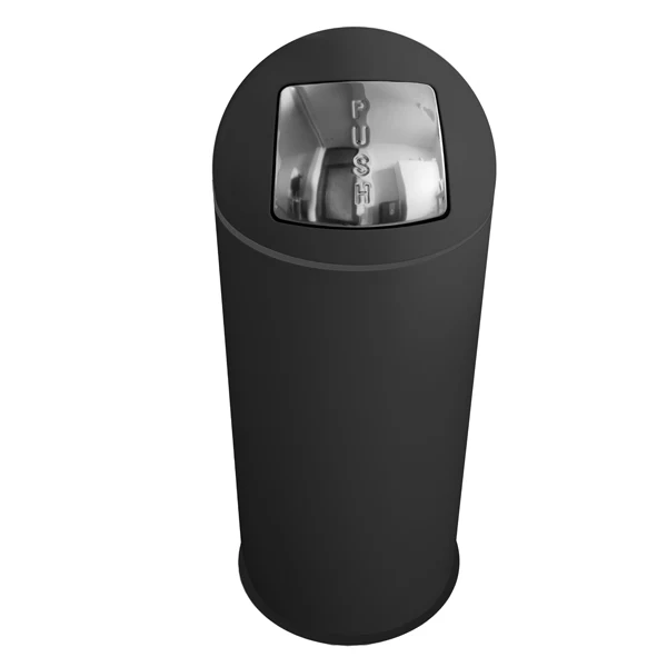 STILCASA - F460015 - Gettacarte Push - diametro 35 cm - H 92 cm - nero - Stilcasa - 98458 - Conf. da 1 Pz.