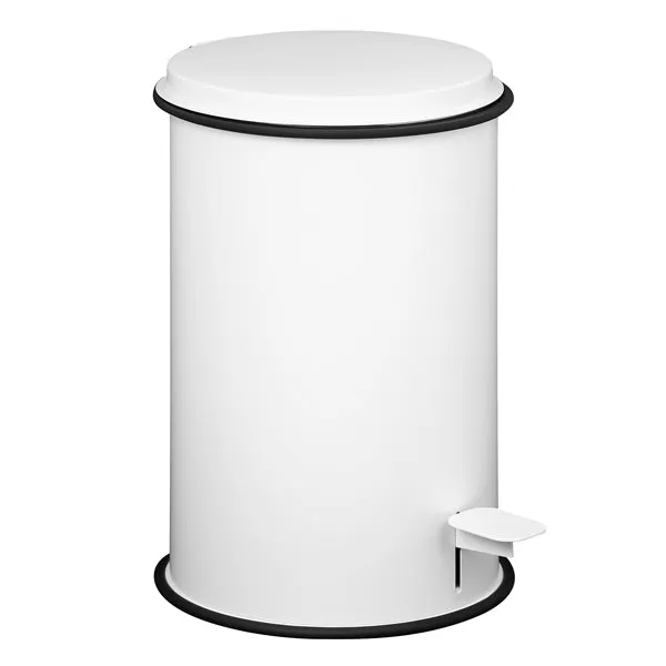 Laminart - 500-B - Pattumiera - 5 L - acciaio inox - bianco - Laminart - 98374 - Conf. da 1 Pz.