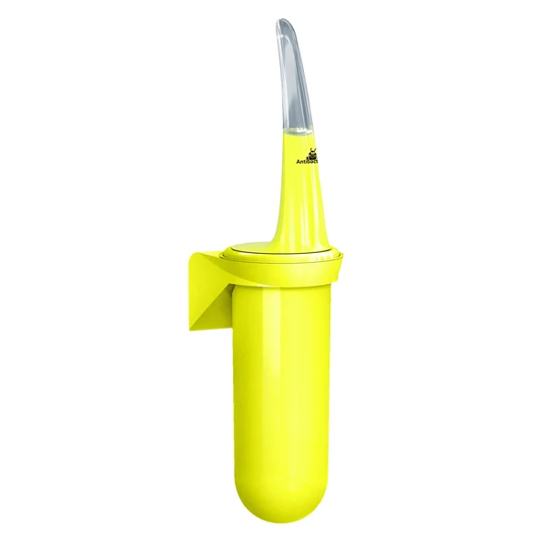 MAR PLAST - A92901FAB - Portascopino da parete Skin - 38,6 x 11,3 x 9,3 cm - giallo fluo - Mar Plast - 96771 - Conf. da 1 Pz.