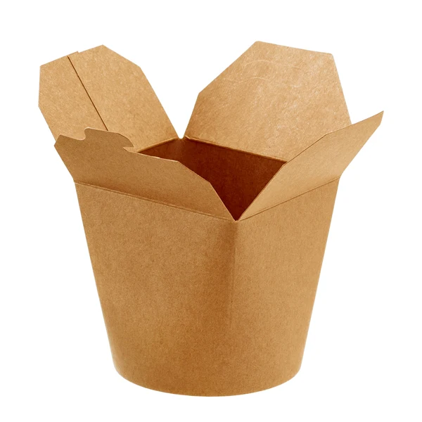 Leone - H0710 - Contenitori rotondi da asporto - 9,8 x 8,5 x 9,2 cm - carta kraft-PE - avana - Leone - conf. 50 pezzi - 96597 - Conf. da 1 Pz.