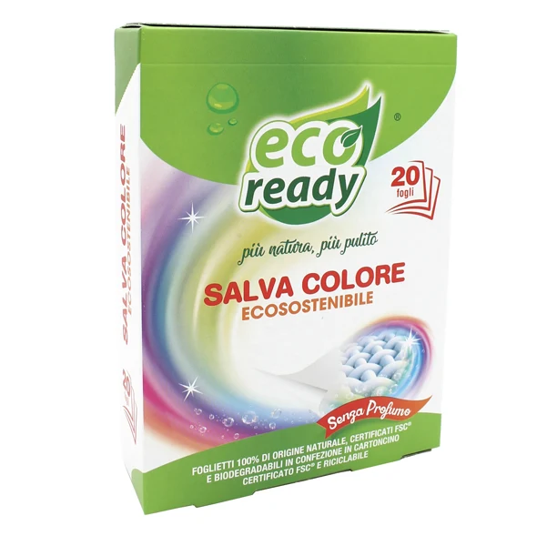 Eco Ready - 160906006474 - Fogli salvacolore - 20 x 12 cm - Eco Ready - conf. 20 pezzi - 94904 - Conf. da 1 Pz.