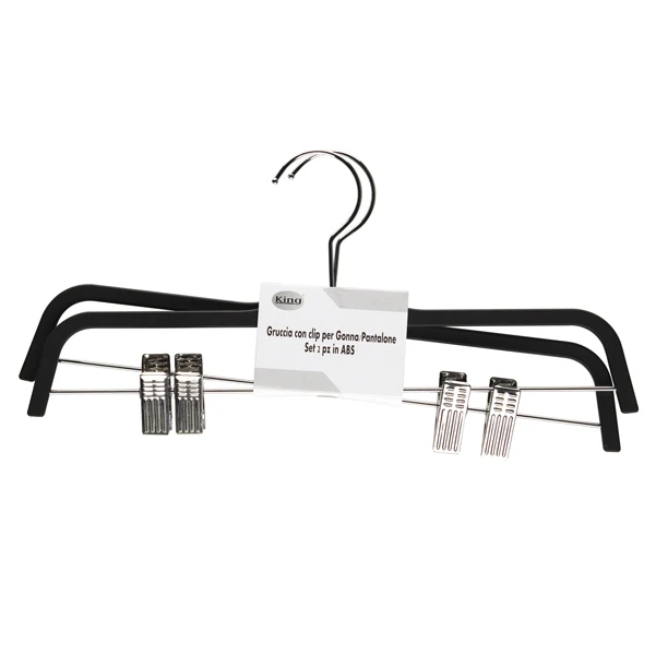 King Collection - G1780036-N - Gruccia - antiscivolo - 37 x 0,6 cm - nero - King Collection - conf. 2 pezzi - 93999 - Conf. da 1 Pz.