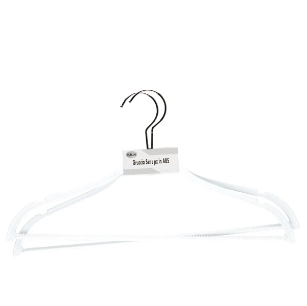 King Collection - G1780041-B - Gruccia - antiscivolo - 42 x 0,6 cm - bianco - King Collection - conf. 2 pezzi - 93998 - Conf. da 1 Pz.