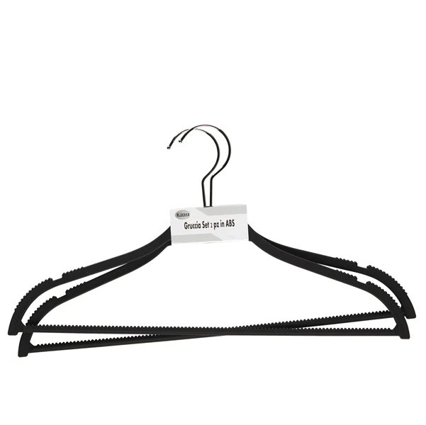 King Collection - G1780041-N - Gruccia - antiscivolo - 42 x 0,6 cm - nero - King Collection - conf. 2 pezzi - 93997 - Conf. da 1 Pz.