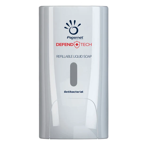 PAPERNET - 416149 - Dispenser sapone Defend Tech - murale- capacità liquido-gel 1 L - Papernet - 92219 - Conf. da 1 Pz.