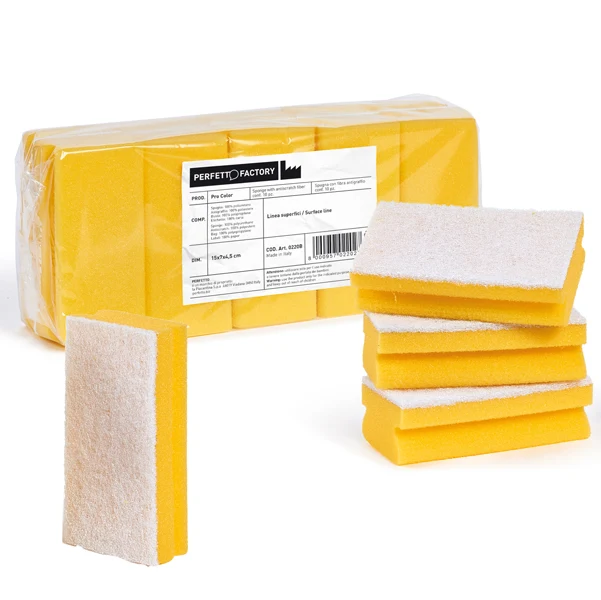 PerfettoFactory - 0220B - Spugna Pro Color - giallo - PerfettoFactory - conf. 10 pezzi - 89418 - Conf. da 1 Pz.