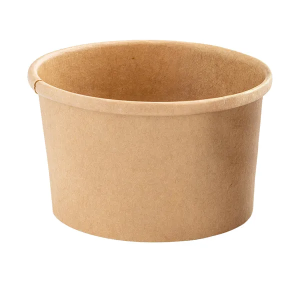 Signor Bio - PBC104BIO25C - Bowl per zuppe monouso - 250 ml - cartoncino - avana - Signor Bio - conf. 25 pezzi - 100118 - Conf. da 1 Pz.