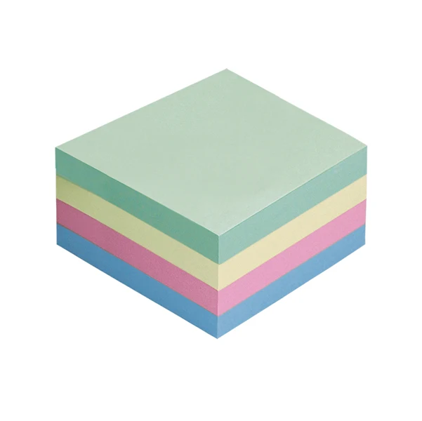 STARLINE - Q900055 - Biglietti adesivi Cubo - assortito tenue - 75 x 75mm - 70gr - 400 fogli - Starline. - STL2525 - Conf. da 1 Pz.