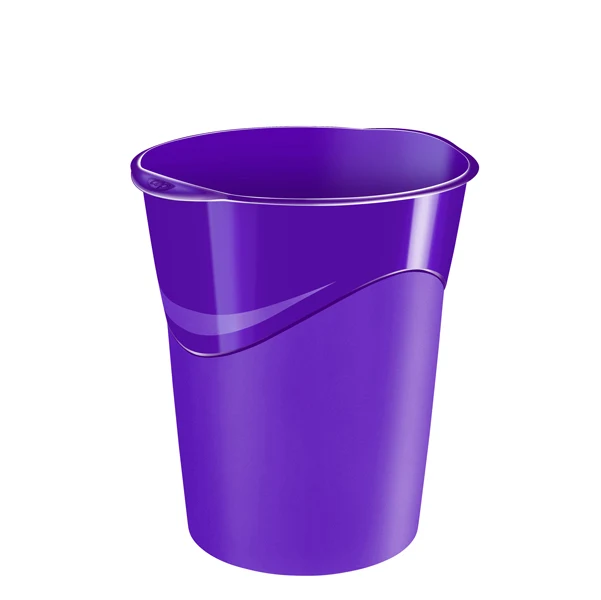 CEP - 1002800321 - Cestino Gloss - altezza 33,4 cm - diametro 30,5 cm - 14 L - viola - CEP - 68824 - Conf. da 1 Pz.