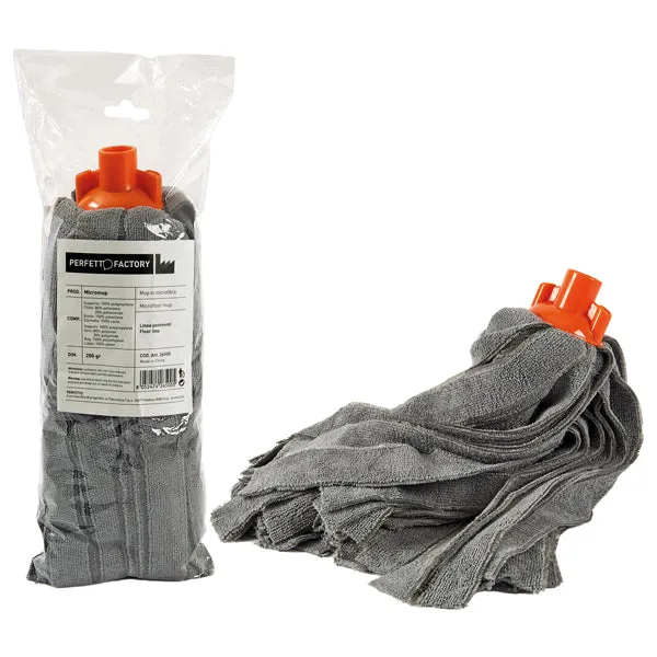PerfettoFactory - 26500 - Mop Falcon in microfibra - 200 gr - grigio - Perfetto - 79651 - Conf. da 1 Pz.