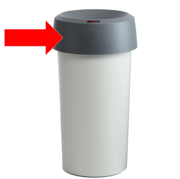 ROTHO - F800001 - Coperchio per contenitore Modo Round - con fermasacco - 38x15 cm - anello grigio - Rotho - 79732 - Conf. da 1 Pz.
