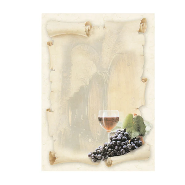 DECADRY - T036684 - Carta con stampa "cantina" A4 - 90 gr - Decadry - conf. 20 fogli - 76228 - Conf. da 1 Pz.