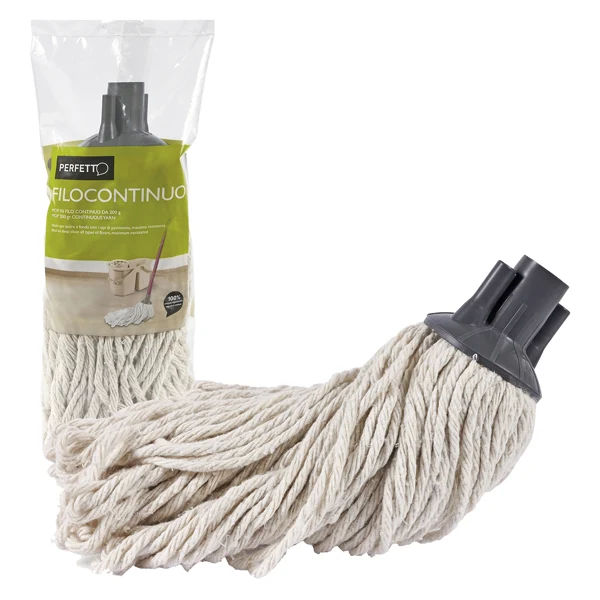 PERFETTO - 0025I - Mop Filocontinuo - cotone - 200 gr - bianco - Perfetto - 74091 - Conf. da 1 Pz.