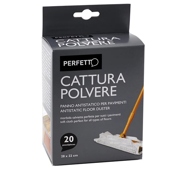 PERFETTO - 0260I - Panno catturapolvere - antistatico - 22x28 cm - bianco - Perfetto - conf. 20 pezzi - 74076 - Conf. da 1 Pz.