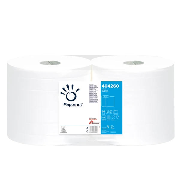PAPERNET - 404260 - Bobina asciugatutto Special - 2 veli - microgoffrata - 18 gr - diametro 25 cm - 25,7 cm x 191 mt - bianco - Papernet - 63690 - Conf. da 2 Pz.
