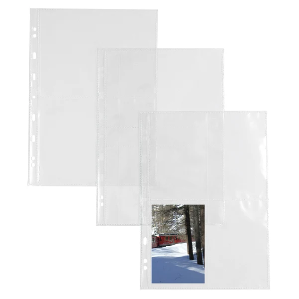 SEI ROTA - 662533 - Buste forate Atla FT porta foto e cartoline - 4 spazi 15 x 21 cm - trasparente - Sei Rota - conf. 10 pezzi - 48120 - Conf. da 1 Pz.