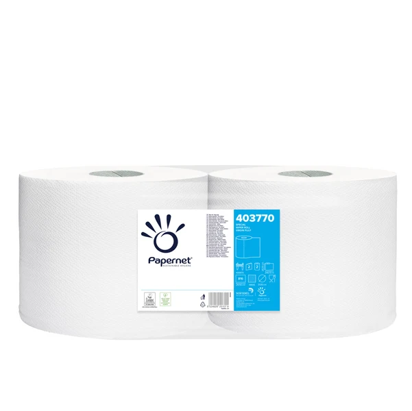 PAPERNET - 403770 - Bobina asciugatutto Special 800 - 2 veli - goffratura a onda - 20 gr - diametro 27,5 cm - 25,7 cm x 241 m - bianco - Papernet - 47282 - Conf. da 2 Pz.
